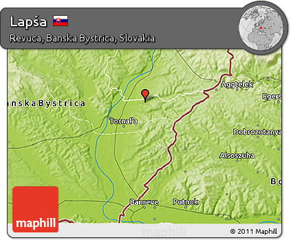 Physical 3D Map of Lapša