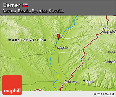 Physical 3D Map of Gemer