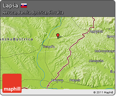 Physical 3D Map of Lapša