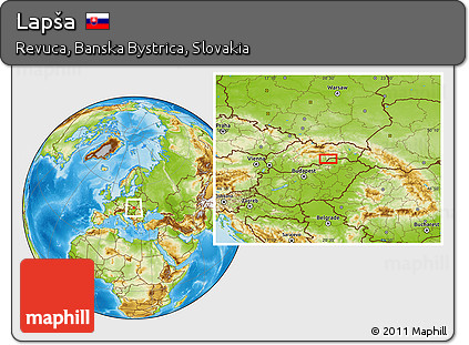 Physical Location Map of Lapša