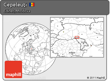 Blank Location Map of Cepeleuţi