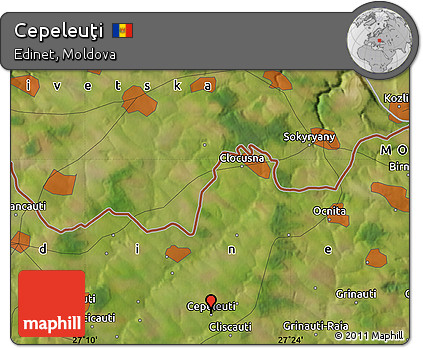 Satellite Map of Cepeleuţi