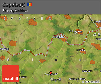 Satellite Map of Cepeleuţi