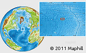 Physical Location Map of the area around 48° 30' 27" N, 32° 13' 30" W