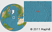 Satellite Location Map of the area around 48° 30' 27" N, 32° 13' 30" W