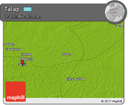 Physical 3D Map of Talap