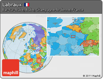 Political Location Map of Labraux