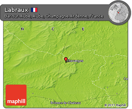 Physical Map of Labraux