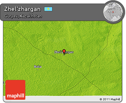 Physical 3D Map of Zhel'zhargan
