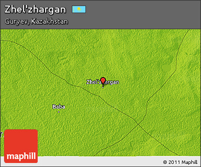 Physical 3D Map of Zhel'zhargan