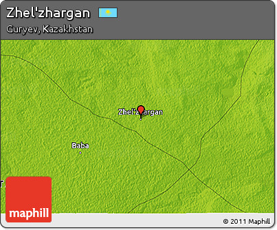 Physical 3D Map of Zhel'zhargan
