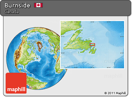 Physical Location Map of Burnside