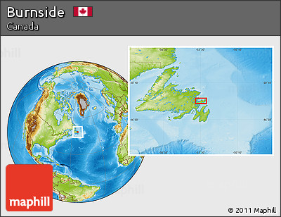 Physical Location Map of Burnside