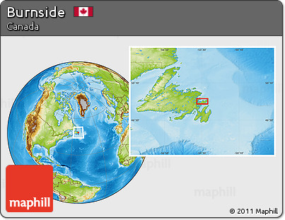 Physical Location Map of Burnside