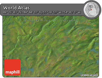 Satellite Map of the Area around 48° 30' 27" N, 55° 10' 29" W
