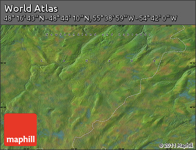 Satellite Map of the Area around 48° 30' 27" N, 55° 10' 29" W