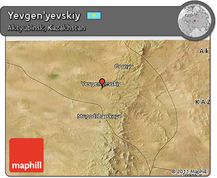 Satellite 3D Map of Yevgen'yevskiy