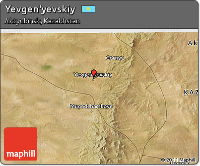 Satellite 3D Map of Yevgen'yevskiy