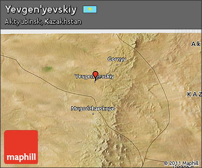 Satellite 3D Map of Yevgen'yevskiy
