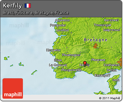 Physical 3D Map of Kerfily