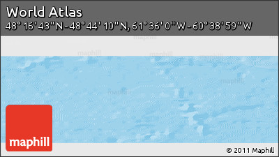 Political Panoramic Map of the Area around 48° 30' 27" N, 61° 7' 30" W