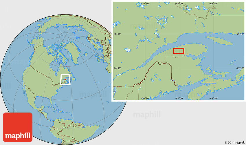 Savanna Style Location Map of LacauSaumon