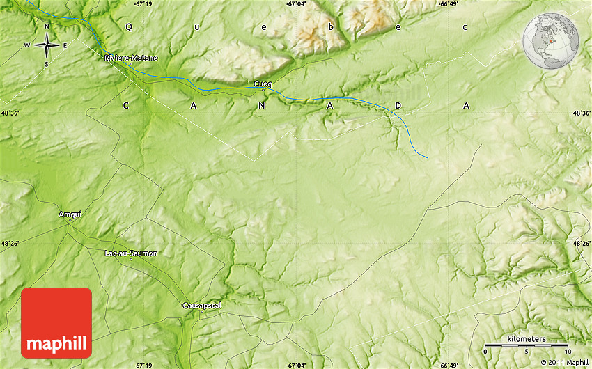 Physical Map of LacauSaumon