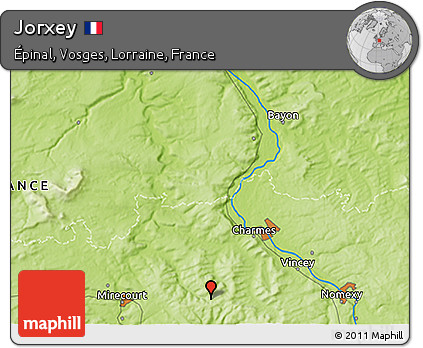 Physical 3D Map of Jorxey