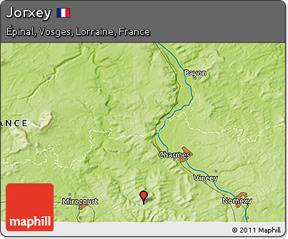 Physical 3D Map of Jorxey