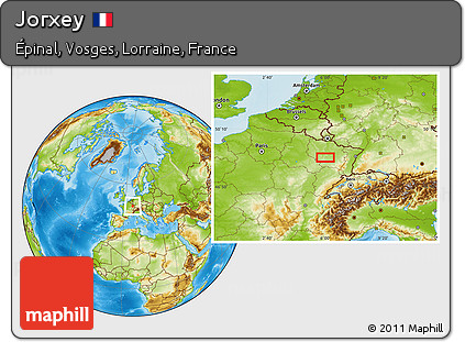 Physical Location Map of Jorxey