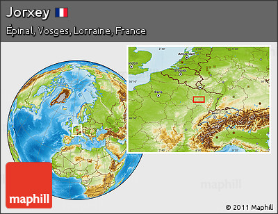 Physical Location Map of Jorxey