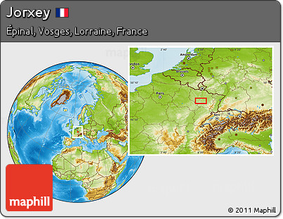Physical Location Map of Jorxey