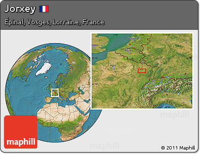 Satellite Location Map of Jorxey