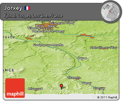 Physical Panoramic Map of Jorxey