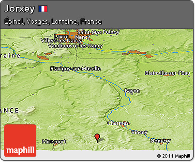 Physical Panoramic Map of Jorxey