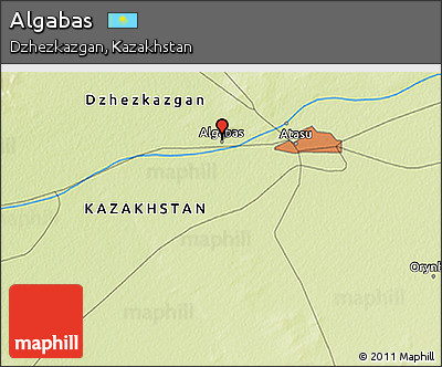 Physical 3D Map of Algabas