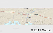 Shaded Relief Panoramic Map of the area around 48° 30' 27" N, 78° 7' 30" W