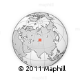 Outline Map of the Area around 48° 30' 27" N, 79° 58' 29" E, rectangular outline