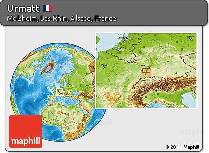Physical Location Map of Urmatt
