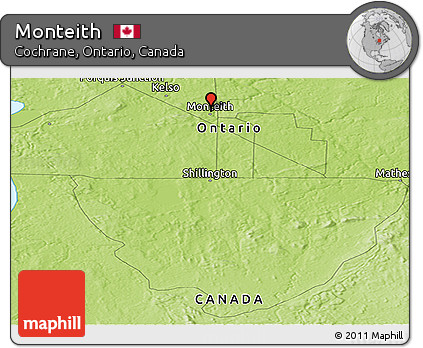 Physical Panoramic Map of Monteith