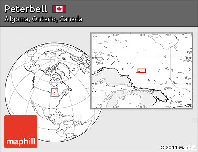Blank Location Map of Peterbell
