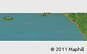 Satellite Panoramic Map of the area around 48° 30' 27" N, 86° 37' 30" W