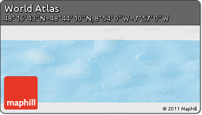 Political Panoramic Map of the Area around 48° 30' 27" N, 8° 25' 30" W