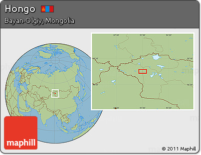 Savanna Style Location Map of Hongo