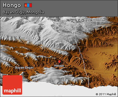 Physical Panoramic Map of Hongo