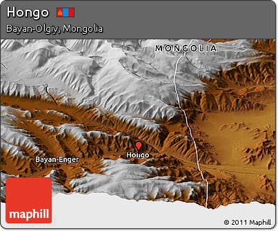 Physical Panoramic Map of Hongo