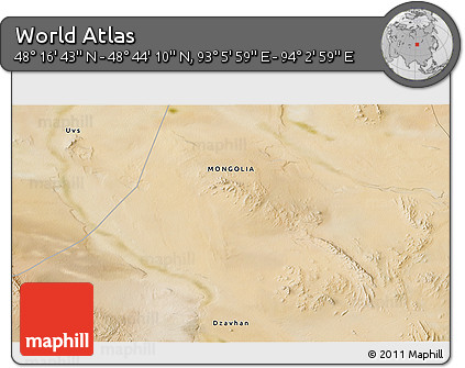 Satellite 3D Map of the Area around 48° 30' 27" N, 93° 34' 29" E