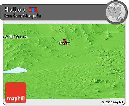 Political Panoramic Map of Holboo