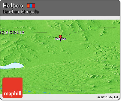 Political Panoramic Map of Holboo