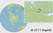 Savanna Style Location Map of the area around 48° 30' 27" N, 95° 7' 30" W